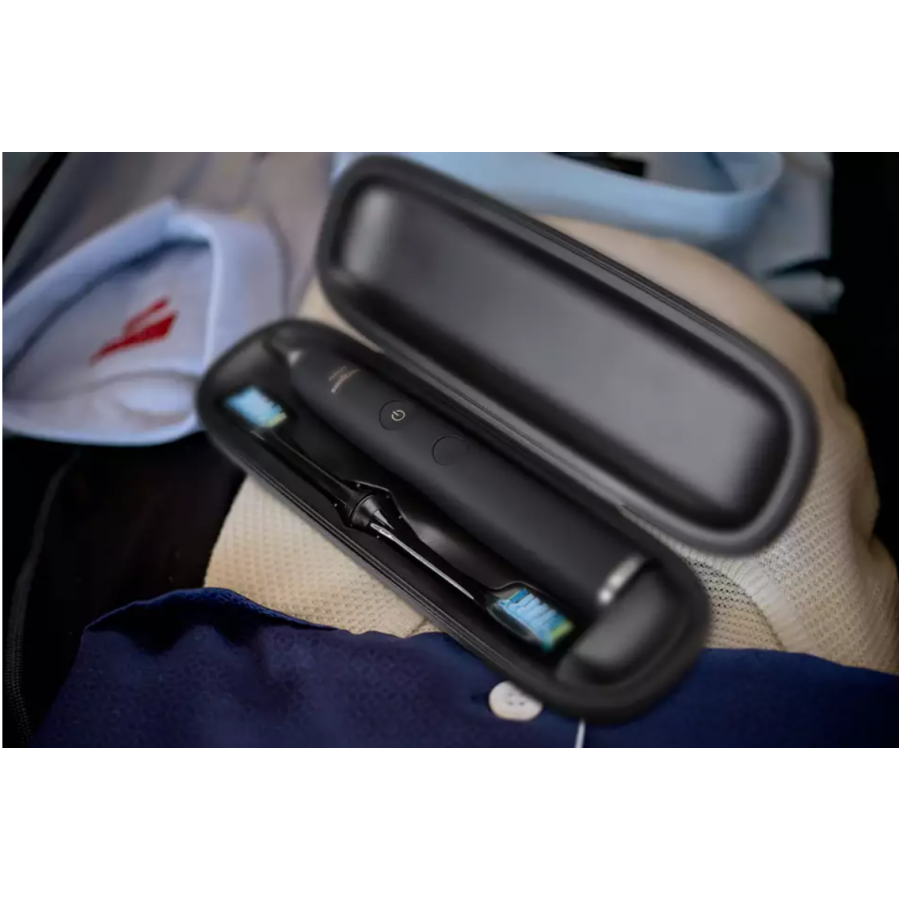 Periuta Smart Philips Pentru Albire, Aplicatie Connected Brushing Android / Ios, 4 Moduri Si 3 Intensitati, Vibrare Maner, Senzor Pozitie,  Culoare Negru