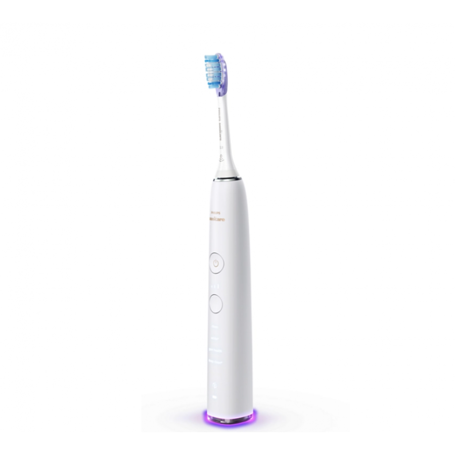 Periuta Smart Philips Pentru Albirea Dintilor, Cu Aplicatie Connected Brushing Android/ios, 4 Moduri Si 3 Intensitati, Vibrare Maner, Senzorc De Pozitie, Afisaj Iluminat, Culoare Alb