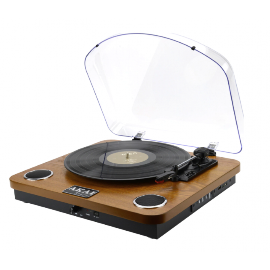 Pick Up Stereo Cu Bluetooth 2.1, Intrari Rca Si Usb, Sd Card, Carcasa Anti Praf, Putere 2 X 0.8 W, Design Retro, Culoare Maro