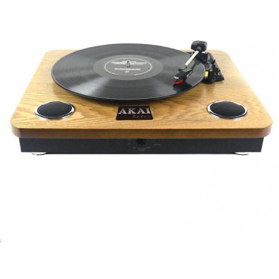 Pick Up Stereo Cu Bluetooth 2.1, Intrari Rca Si Usb, Sd Card, Carcasa Anti Praf, Putere 2 X 0.8 W, Design Retro, Culoare Maro