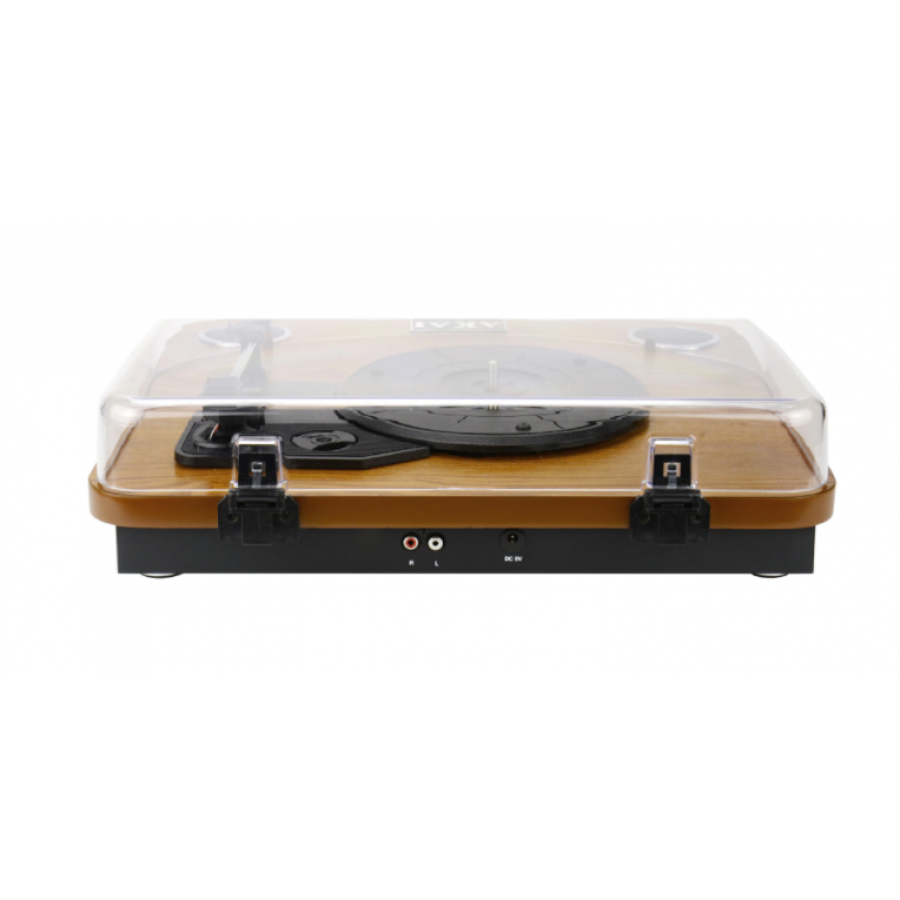 Pick Up Stereo Cu Bluetooth 2.1, Intrari Rca Si Usb, Sd Card, Carcasa Anti Praf, Putere 2 X 0.8 W, Design Retro, Culoare Maro