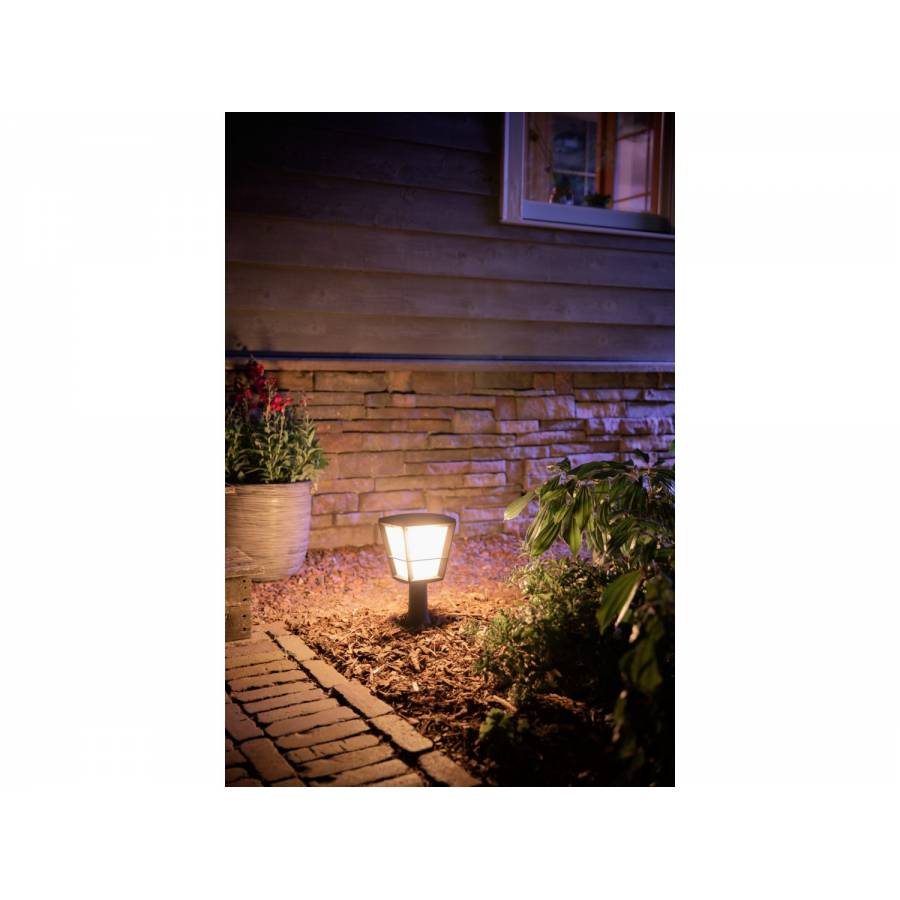 Piedestal Iluminare Philips Led Rgbw, Protectie Ip44, Inaltime 32.2 Cm, 1150 Lm, 25000 Ore, Putere 15 W, 2000-6500 K, Culoare Negru
