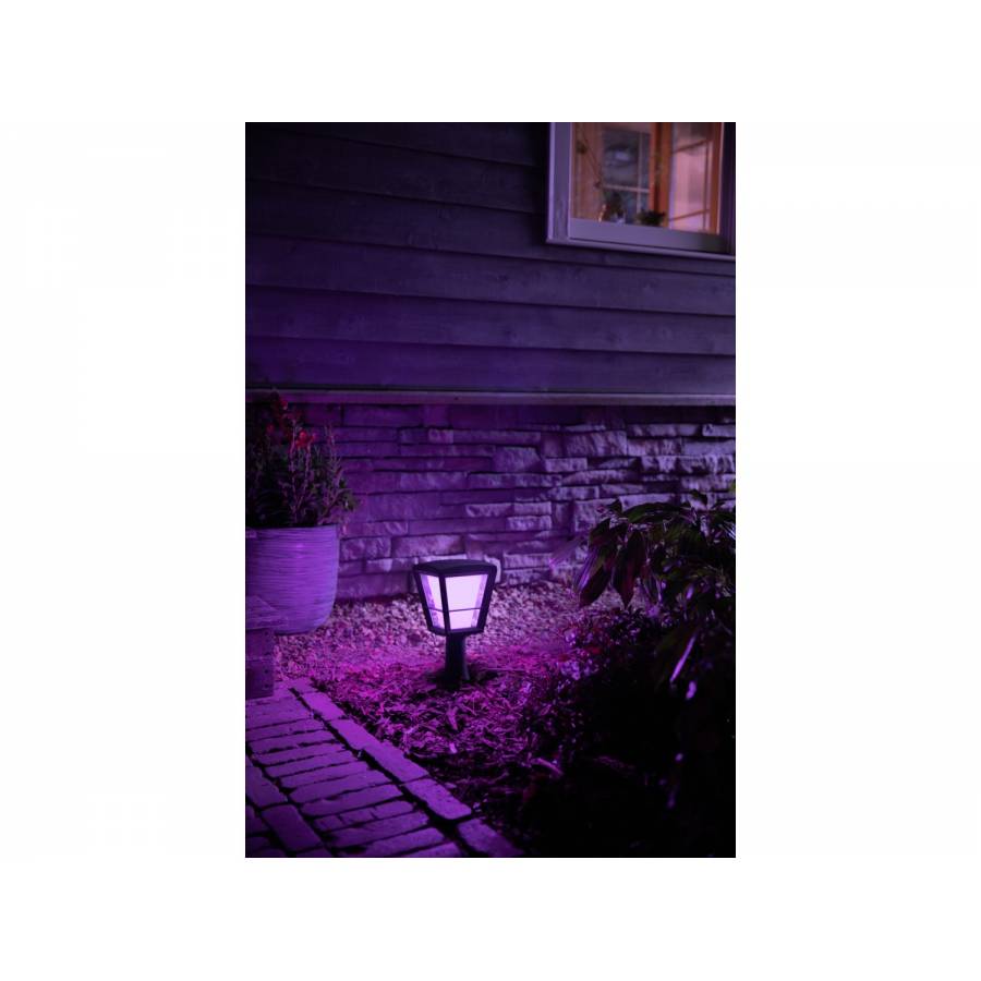 Piedestal Iluminare Philips Led Rgbw, Protectie Ip44, Inaltime 32.2 Cm, 1150 Lm, 25000 Ore, Putere 15 W, 2000-6500 K, Culoare Negru