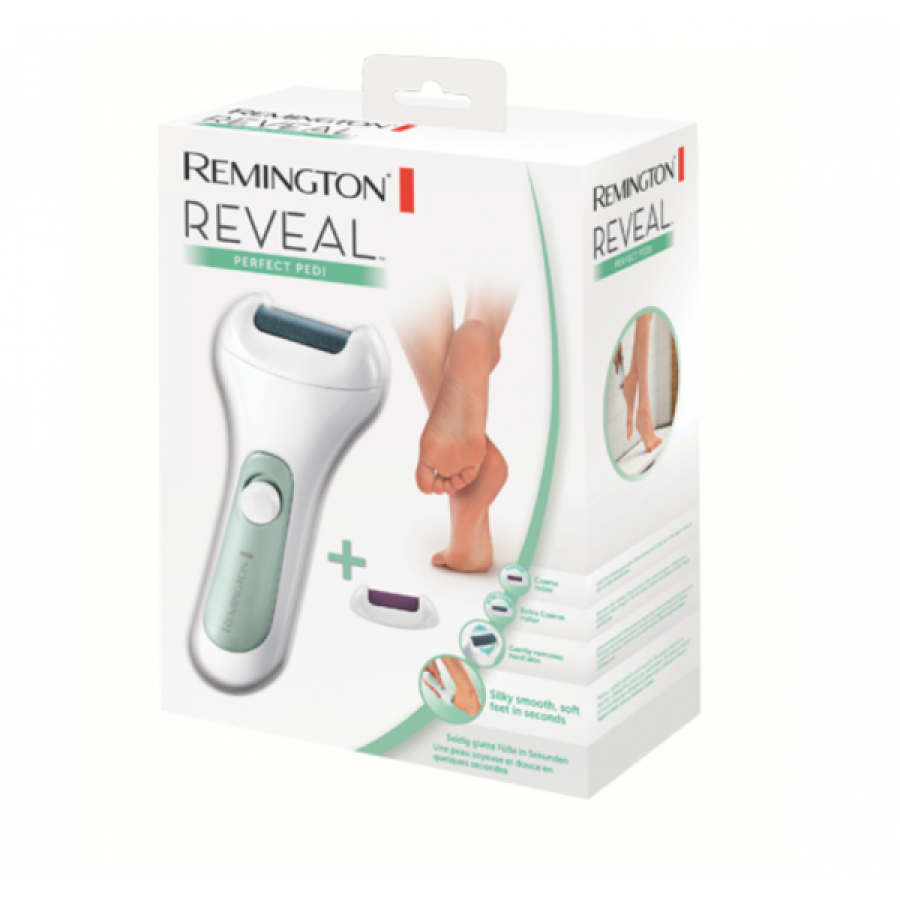 Pila Electrica Pentru Unghii Perfect Pedi Reveal, Tamburul Rotativ, Include 2 X Role Aspra/extra Aspra,functioneaza Cu Baterii 2x Aa,include Perie De Curatare, Alb