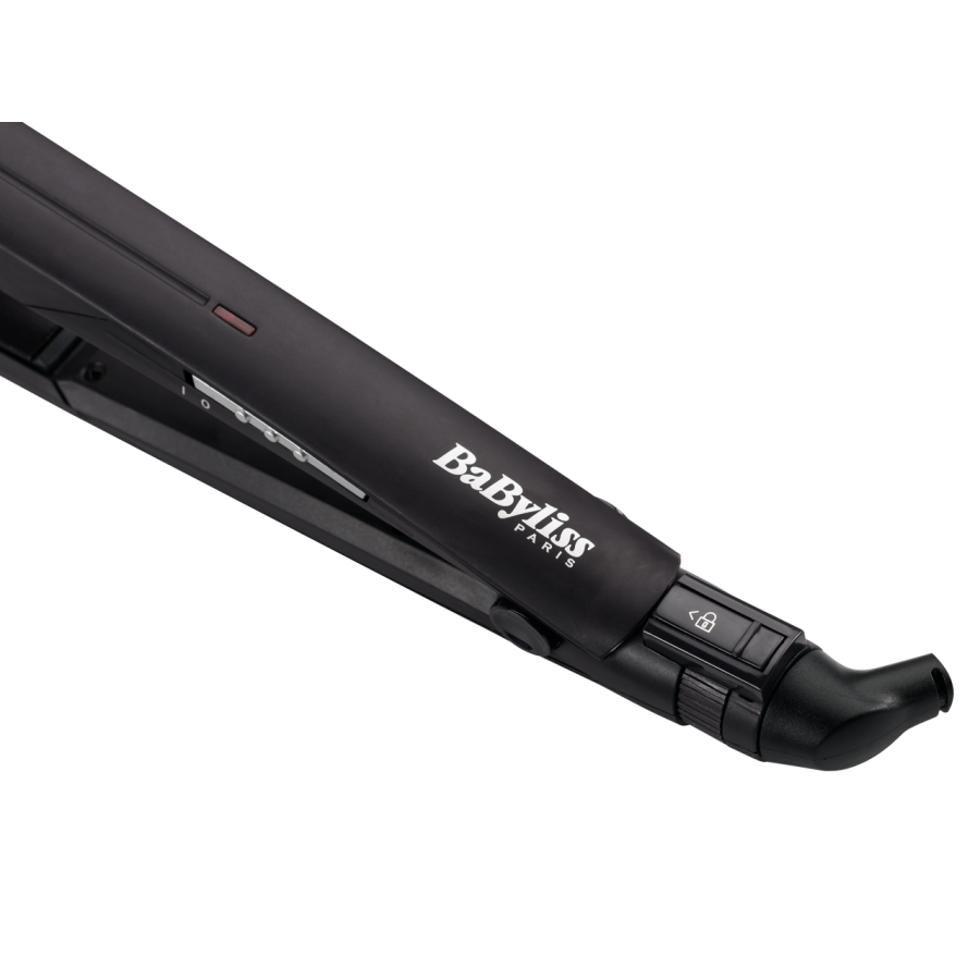 Placa De Indreptat Parul Ultra Slim 22mm Babyliss, Element De Incalzire 2 X Ptc, Temperatura Max 230 °c, Invelis Babyliss Diamond Ceramic,voltaj Universal Compatibil, Mecanism De Blocare, Negru