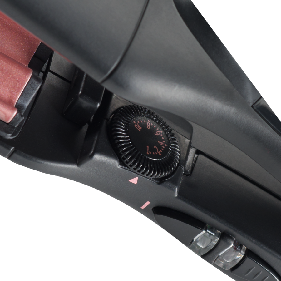 Placa Electrica Pentru Creponat Babyliss, Temperatura Pana La 210 °c, Invelis Turmalina-ceramica, Cablu Pivotant De 1.8m, 10 Setari De Caldura , Buton On/off, Negru