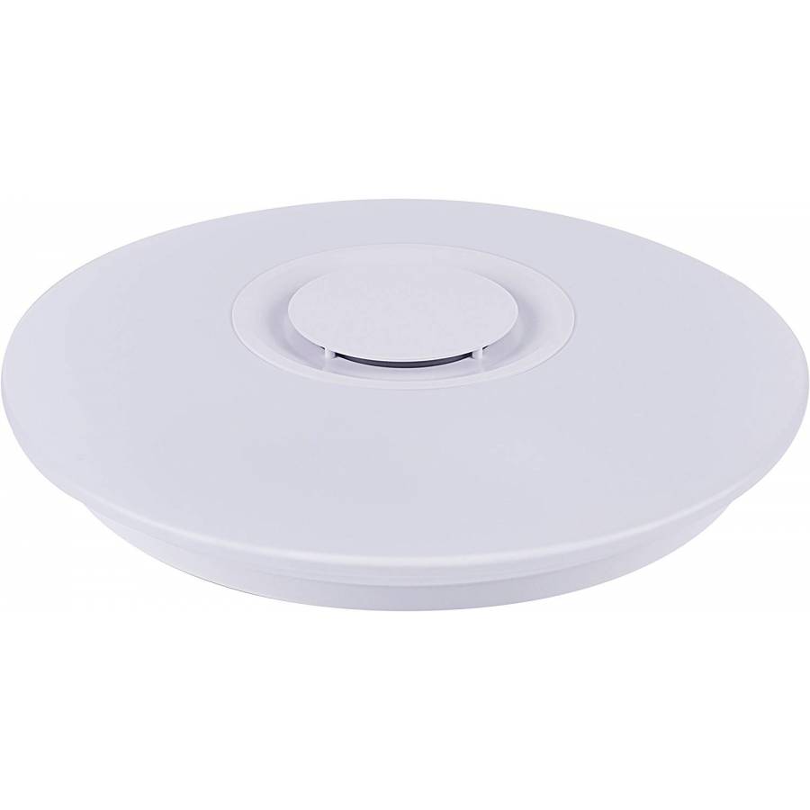 Plafoniera Led Smart Klausstech, Putere 24 W, Difuzor Integrat, Lumini Rgb, Conexiune Wireless Android & Ios, Luminozitate & Caldura Ajustabile, Design Modern, Alb