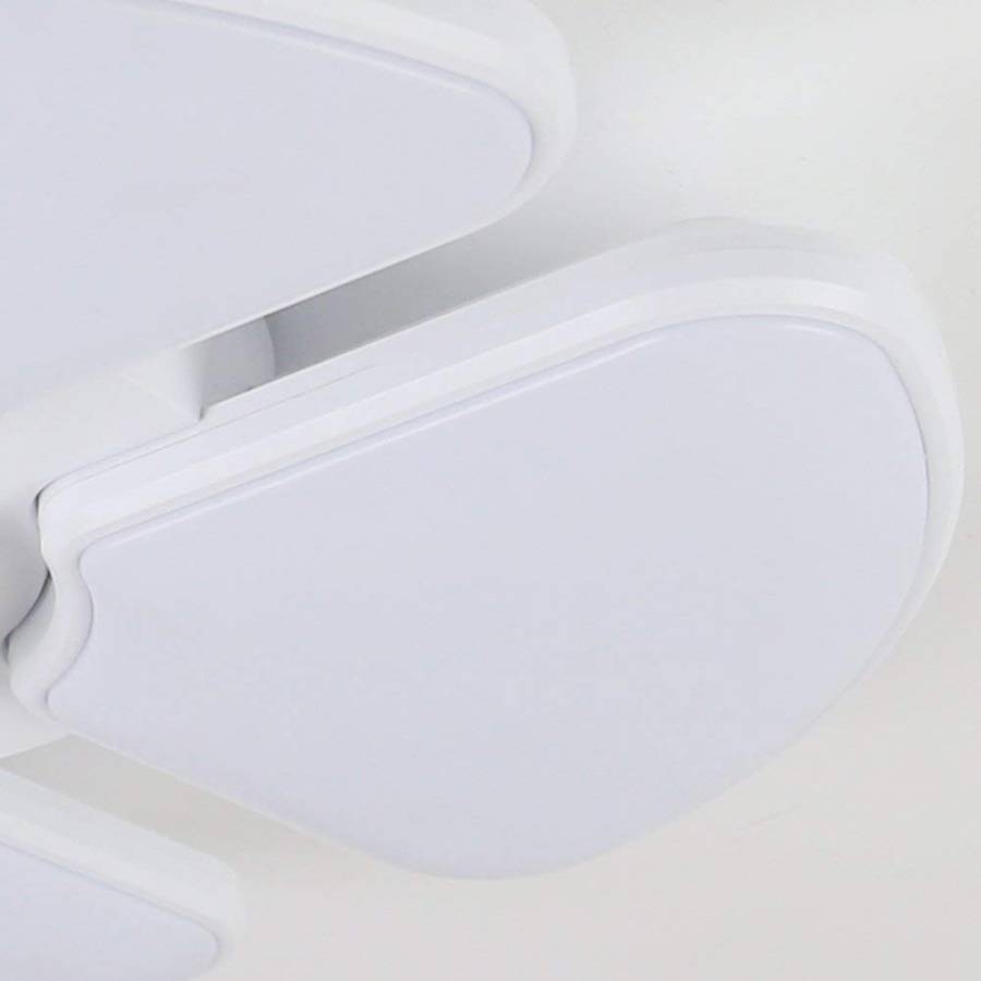 Plafoniera Led Smart Klausstech, Putere 48 W, Difuzor Integrat, Lumini Rgb, Conexiune Wireless Android & Ios, Luminozitate & Caldura Ajustabile Wireless, Design Modern, Alb