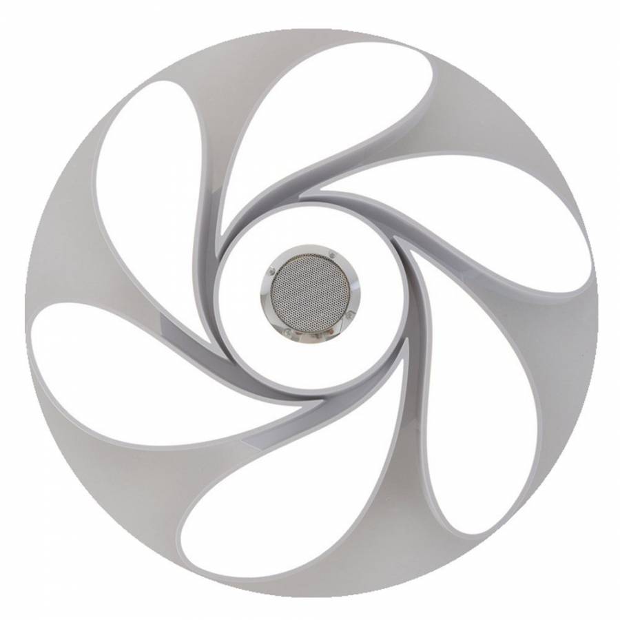 Plafoniera Led Smart Klausstech, Putere 72 W, Difuzor Integrat, Lumini Rgb, Conexiune Wireless Android & Ios, Luminozitate & Caldura Ajustabile, Design Modern, Alb