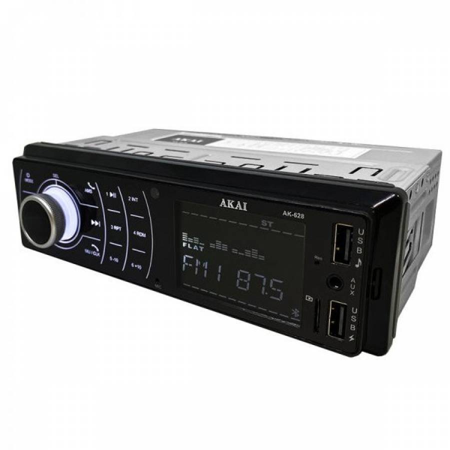 Player Audio Auto 4 X 35w, Ecran Lcd, Bluetooth, Port Usb, Aux, 1 Din, Iluminare Taste Alb, Design Modern, Culoare Negru