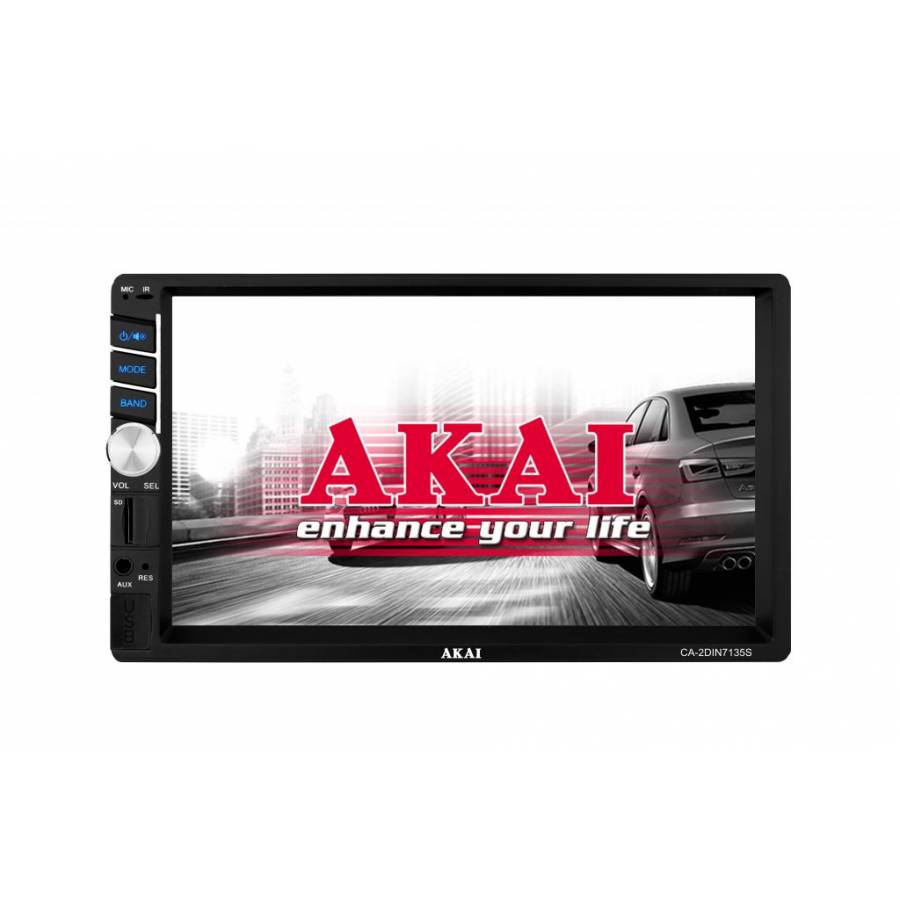 Player Auto Multimedia 2din, Display 7inch, Touchscreen, Fara Dvd, Suporta 1080p, Radio Am/fm, Suporta Subwoofer, Bluetooth, Telecomanda, Usb, Sd Card, 4 X 25w,  Functie De Incarcare, Negru