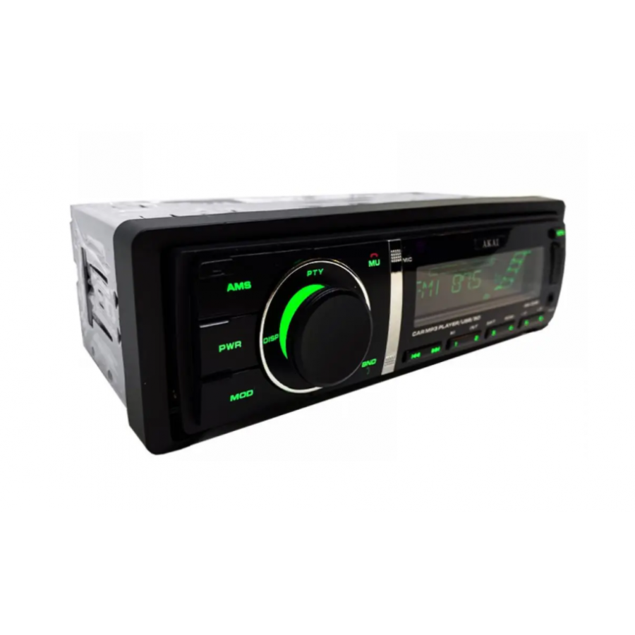 Player Mp3 Auto 4 X 35w, Fm Radio, Lcd Display, Card Sd, Bluetooth, Lumina Verde, Modern, Aux, Negru