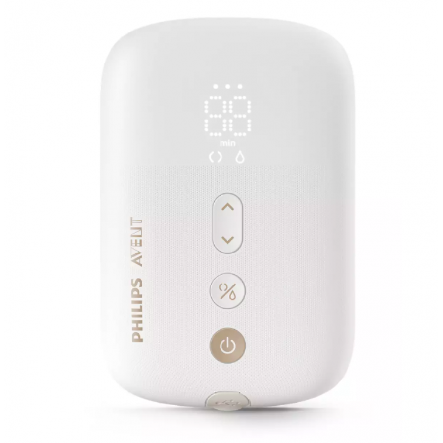 Pompa Dubla Philips De San, Baterie Reincarcabila, Afisaj Cronometru, Fara Bpa, 100 - 240 V, 8 Niveluri Stimulare, Culoare Alb