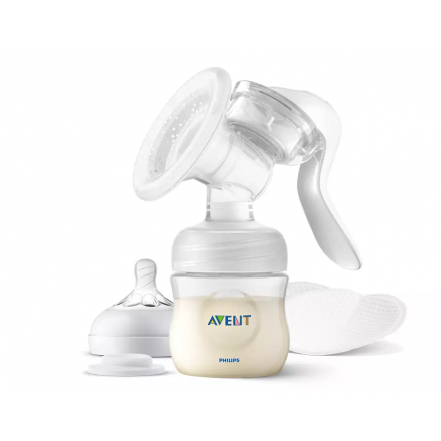 Pompa Manuala Pentru San Philips, Fara Bpa, Sticla Polipropilena Si Tetina Din Silicon, Design Confortabil, Utilizare Usoara, Portabila, Transparenta