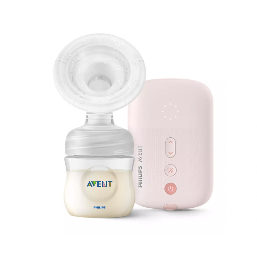 Pompa Simpla Pentru San, Utilizare Cu Fir, Motor Silentios, Functie Memorare, 100 - 240 V, 8 Niveluri Stimulare, 16 Niveluri Extractie, Roz