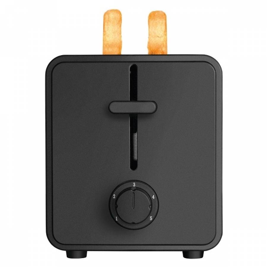 Prajitor De Paine Dublu, 4 Felii De Paine, Putere 1300w, Inox, 6 Trepte De Prajire, Panou De Comanda Mecanic, Tava Firimituri Detasabila, Argintiu