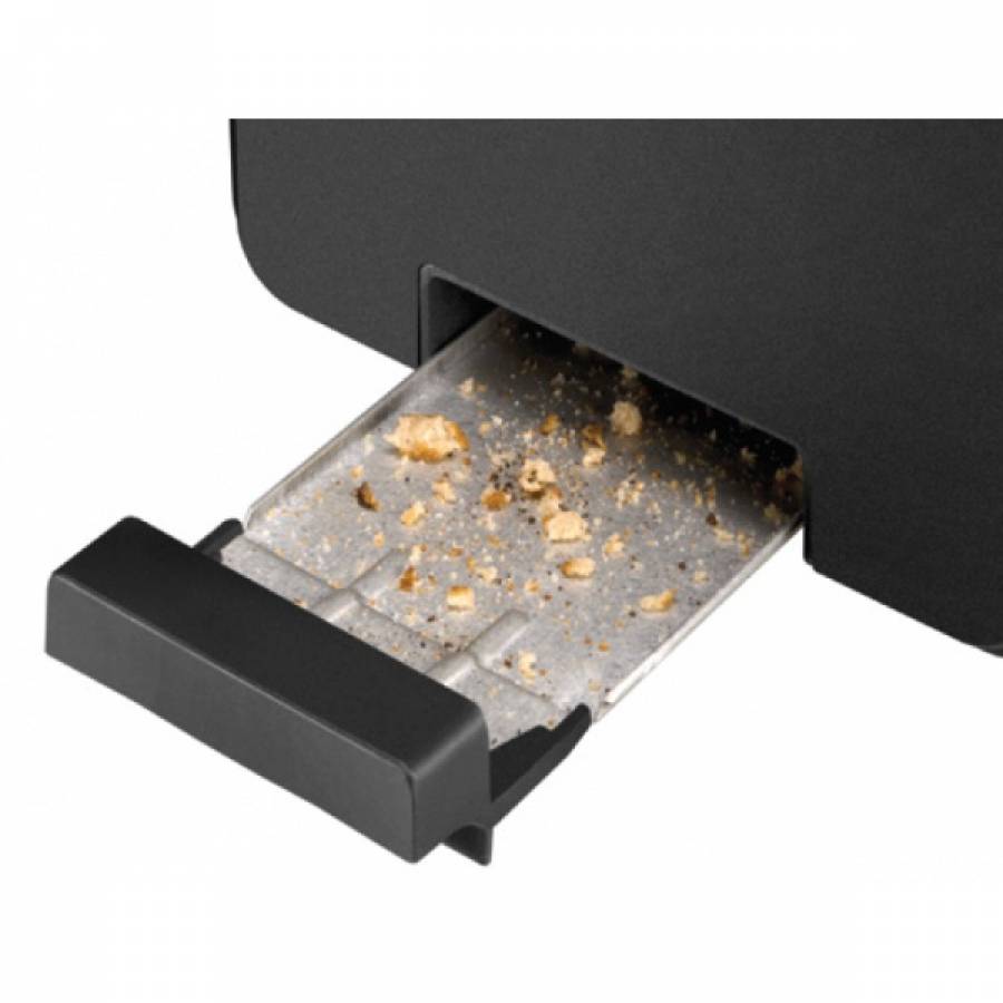 Prajitor De Paine Dublu, 4 Felii De Paine, Putere 1300w, Inox, 6 Trepte De Prajire, Panou De Comanda Mecanic, Tava Firimituri Detasabila, Argintiu