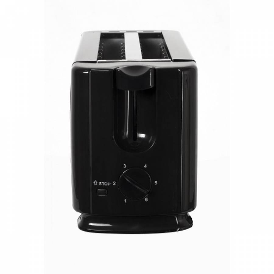 Prajitor De Paine Dublu, 6 Felii De Paine, Putere 1300w, Inox, 6 Trepte De Prajire, Panou De Comanda Mecanic, Tava Firimituri Detasabila, Negru