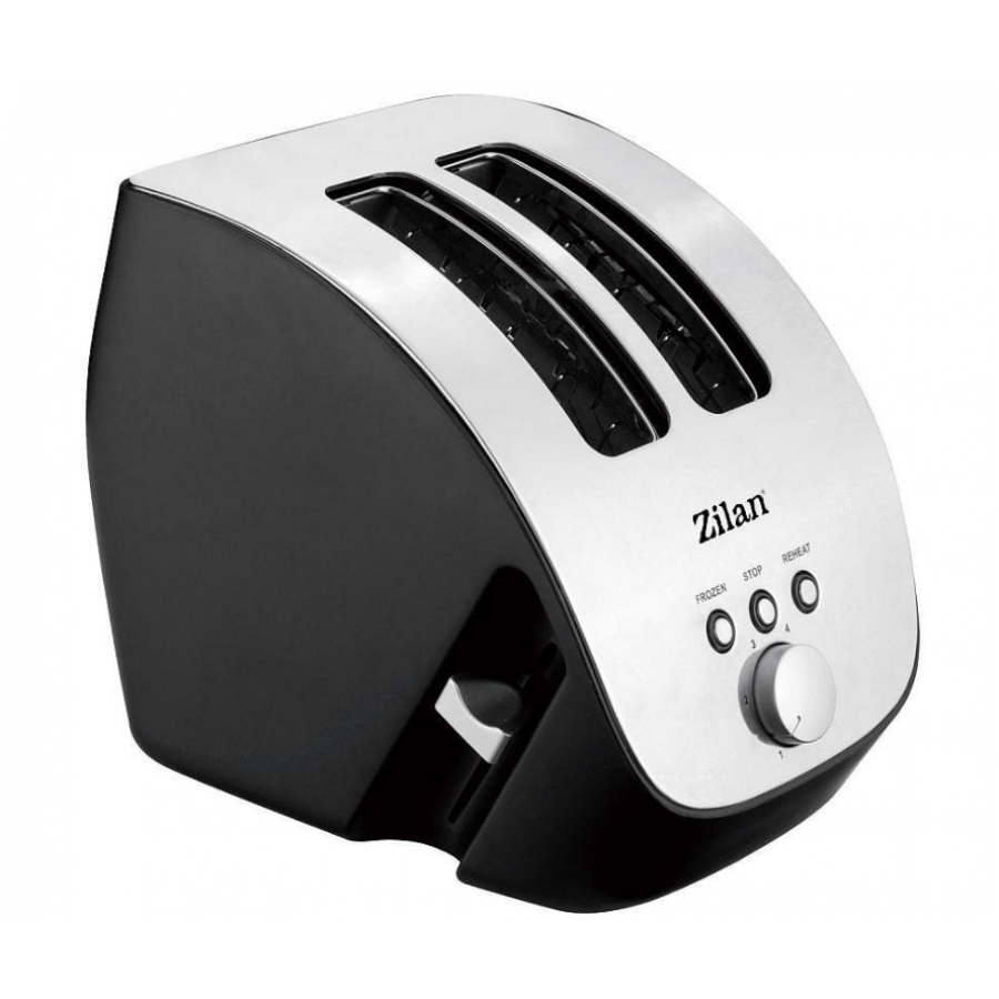 Prajitor De Paine, Putere 1000w, Inox, 6 Trepte De Prajire, Panou De Comanda Mecanic, Tava Firimituri Detasabila, Negru