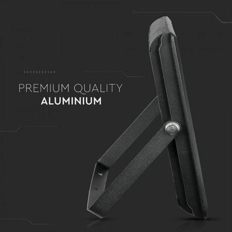 Proiector Led 100w Cu Unghiul Fascicul 110°, Flux Luminos 8500 Lumen, Lumina Alba Calda 3000 K,clasa De Protectie Ip65 Exterior,design Compact, Culoare Negru