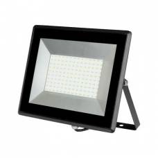 Proiector Led Cu Unghiul Fascicul 110°, Flux Luminos 8500 Lumen, Lumina Alba Calda 3000 K,clasa De Protectie Ip65 Exterior,design Compact, Culoare Negru
