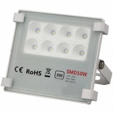Proiector Led Klausstech, 10w, 900 Lumeni, Peste 50000h De Functionare, Luminca Puternica, Consum Redus De Energie, Rezistent La Intemperii, Praf Si Apa, Design Compact Si Ergonomic, Alb