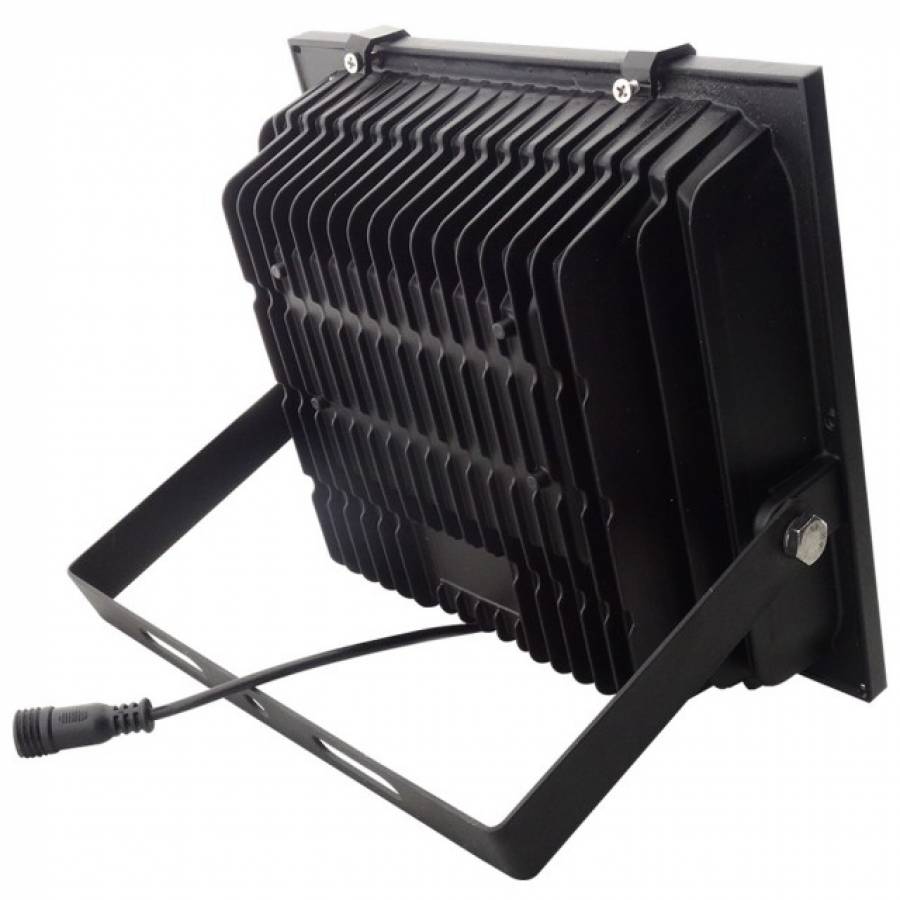 Proiector Led Klausstech, 60w, Unghi De 90 Grade, 170lm/w, Durata De Viata Lunga, Design Compact Si Ergonomic, Telecomanda, Ip65, Negru