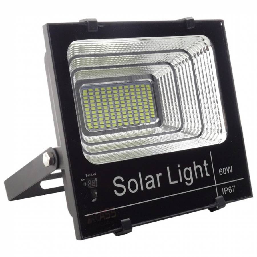 Proiector Led Klausstech, 60w, Unghi De 90 Grade, 170lm/w, Durata De Viata Lunga, Design Compact Si Ergonomic, Telecomanda, Ip65, Negru