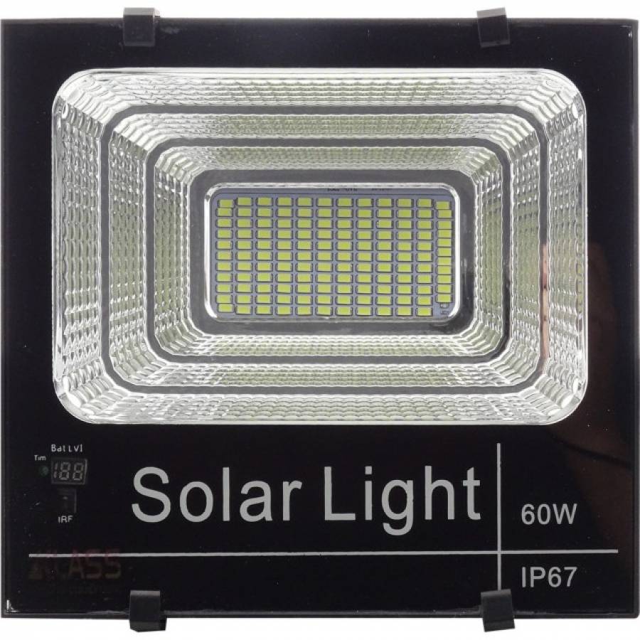 Proiector Led Klausstech, 60w, Unghi De 90 Grade, 170lm/w, Durata De Viata Lunga, Design Compact Si Ergonomic, Telecomanda, Ip65, Negru