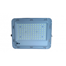 Proiector Led Klausstech Exterior Cu Panou Solar Si Telecomanda, 60 W, Autonomie 10 H,  Durata De Functionare 10.000 H, Alb