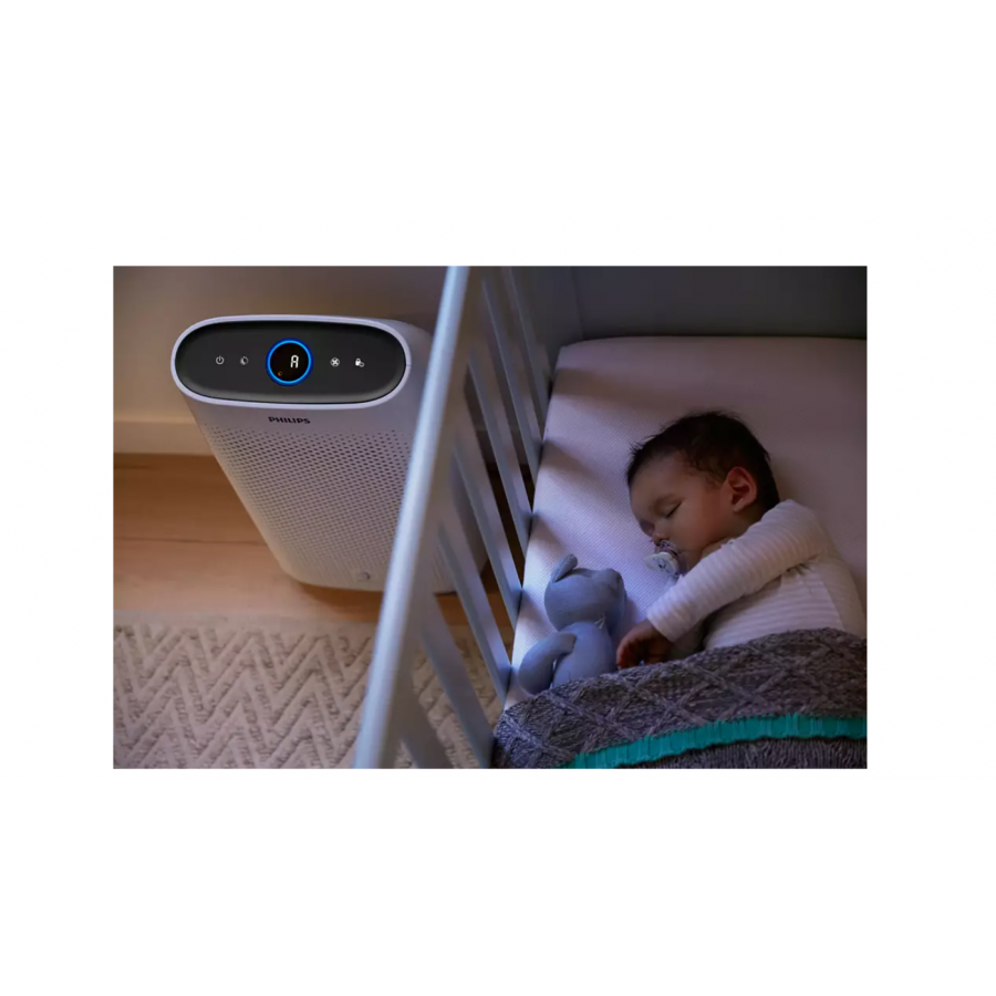 Purificator Profesional De Aer Philips, 220-240 V, 3 Moduri Automate, 4 Setari Manuale, Turatie Turbo, Tehnologie Aerasense, Senzor Pm 2.5, Alb