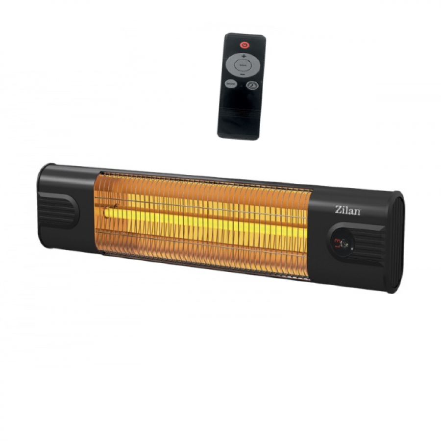 Radiator Cu Infrarosu, 1 Element, Putere Maxima 1800w, 3 Trepte De Caldura, Recomandat Pentru Incaperi Pana La 30 M², Temperatura Maxima 400°c,  Negru