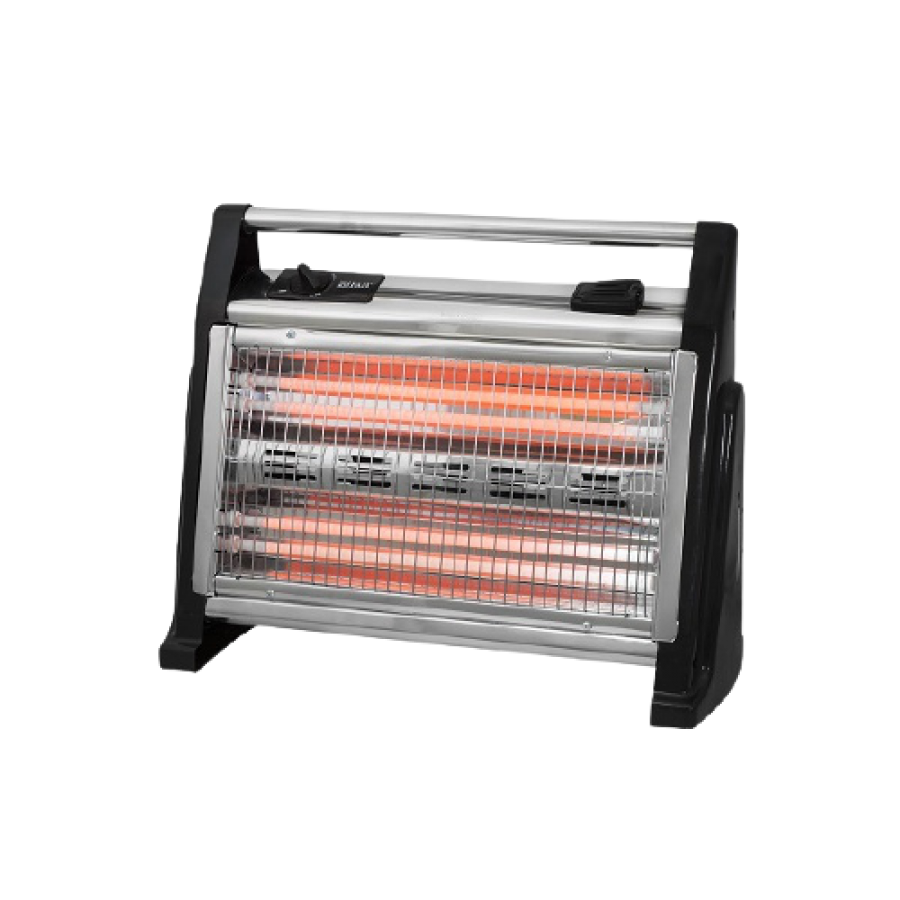 Radiator Cu Quartz De Podea, Pentru Incaperi Pana La 36 M², 3 Trepte De Incalzire, Sistem De Protectie, Rezervor Apa Pentru Umidificarea Aerului, Negru