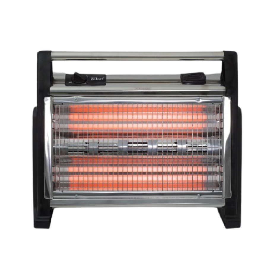 Radiator Cu Quartz De Podea, Pentru Incaperi Pana La 36 M², 3 Trepte De Incalzire, Sistem De Protectie, Rezervor Apa Pentru Umidificarea Aerului, Negru