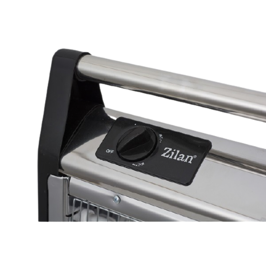 Radiator Cu Quartz De Podea, Pentru Incaperi Pana La 36 M², 3 Trepte De Incalzire, Sistem De Protectie, Rezervor Apa Pentru Umidificarea Aerului, Negru