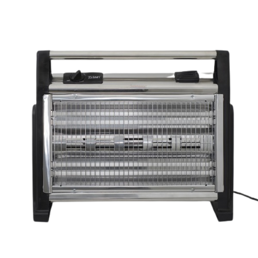 Radiator Cu Quartz De Podea, Pentru Incaperi Pana La 36 M², 3 Trepte De Incalzire, Sistem De Protectie, Rezervor Apa Pentru Umidificarea Aerului, Negru