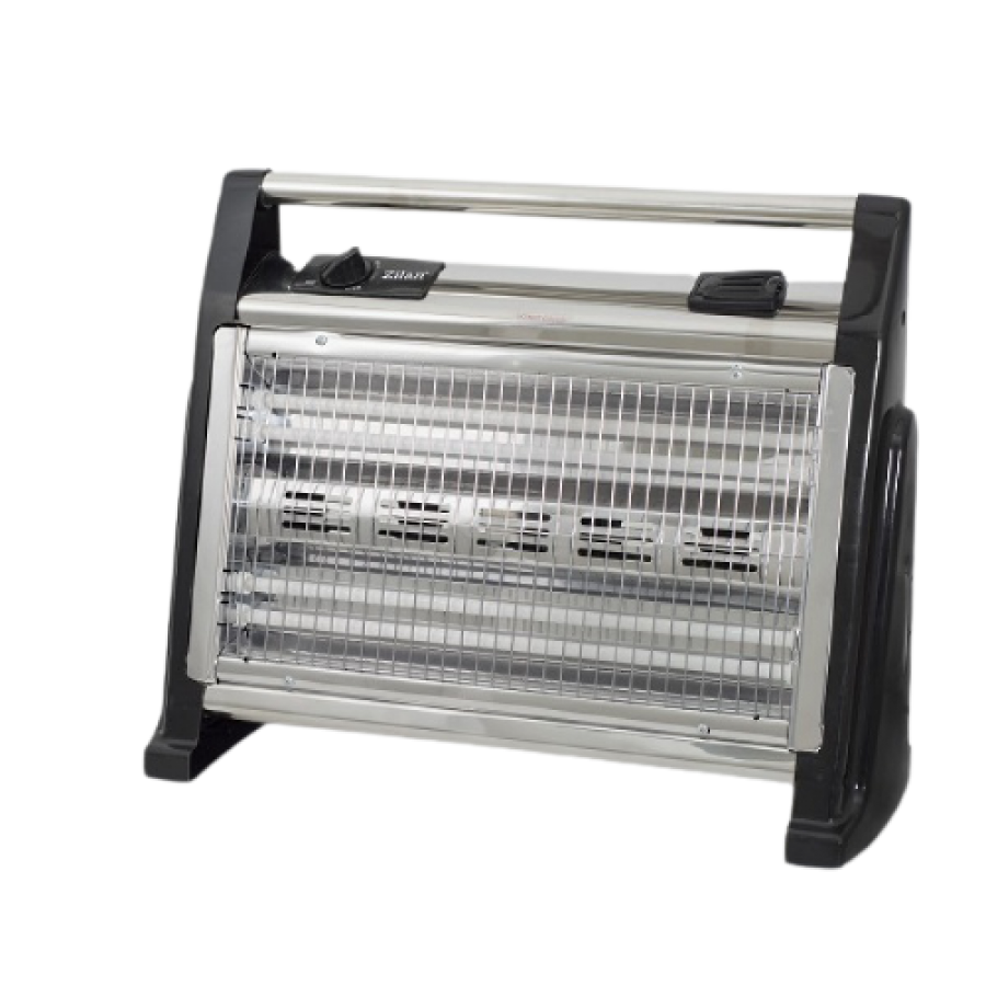 Radiator Cu Quartz De Podea, Pentru Incaperi Pana La 36 M², 3 Trepte De Incalzire, Sistem De Protectie, Rezervor Apa Pentru Umidificarea Aerului, Negru