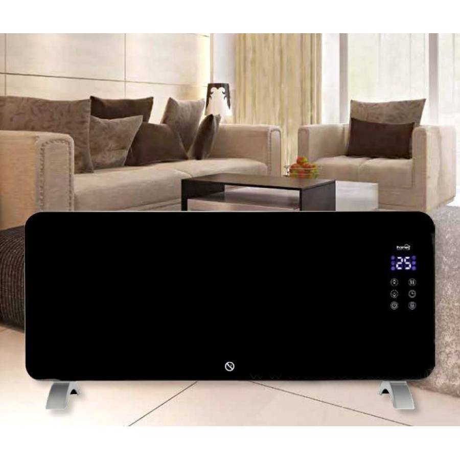 Radiator Electric Smart Wifi, Temporizator Pentru Oprire , Functie Protectie Copii , Doua Trepte De Incalzire 1000/2000 W , Protectie Ipx4 , Modern , Culoare Negru