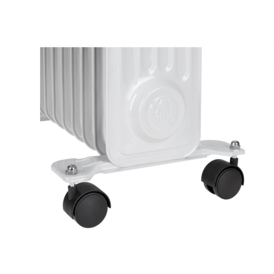 Radiator Electric Ulei Cu 11 Elementi, 2500w, 120 X 550 Mm, Ecran Lcd, Termostat Reglabil, Metal Si Plastic, Alb