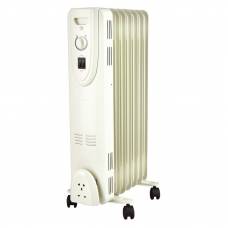 Radiator KlaussTech Electric Cu 7 Elementi  De 1500w, 640 X 350 Mm, Termostat Reglabil, 3 Trepte Putere, Acoperire 15 Mp, Bej