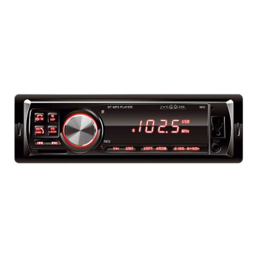 Radio Auto Mp3 Player Klausstech, Ecran Led Rosu, Conexiune Bluetooth, Telecomanda Inclusa, Aux In, Port Usb, Slot Sd Card, Fm, Functie Car Kit, Gestionare Foldere, Design Modern, Negru