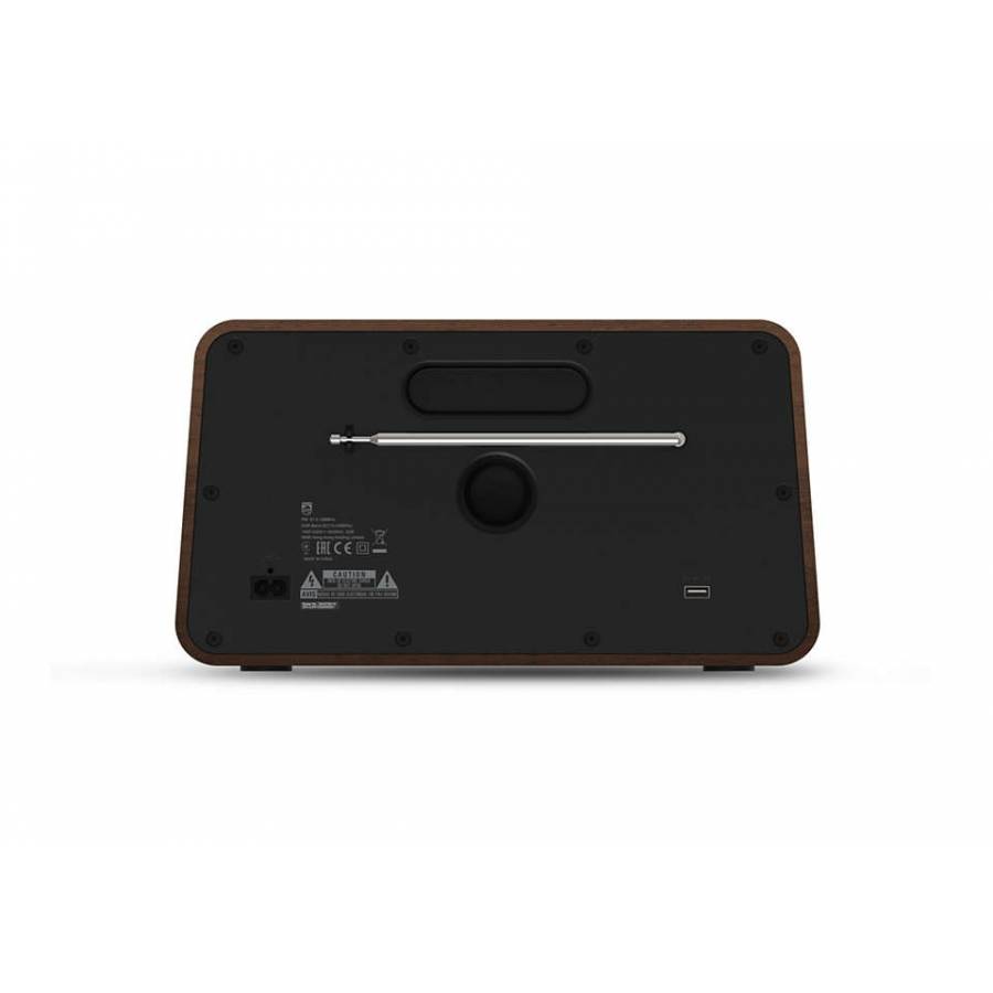 Radio Philips Cu Conectivitate Bluetooth, Putere De Iesire 20 W, 2 Difuzoare, Sistem Audio Stereo, Incarcare Usb, Fm Stereo, Smart Scan, Ceas Digital, Maro