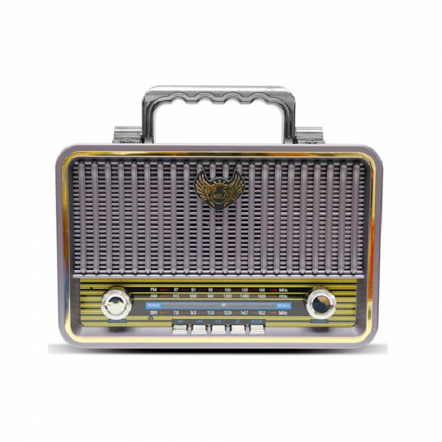 Radio Portabil, Fm/am/sw, Mp3 Player, Conectivitate Bluetooth, Aux In, Port Usb, Slot Sd Card, Design Retro