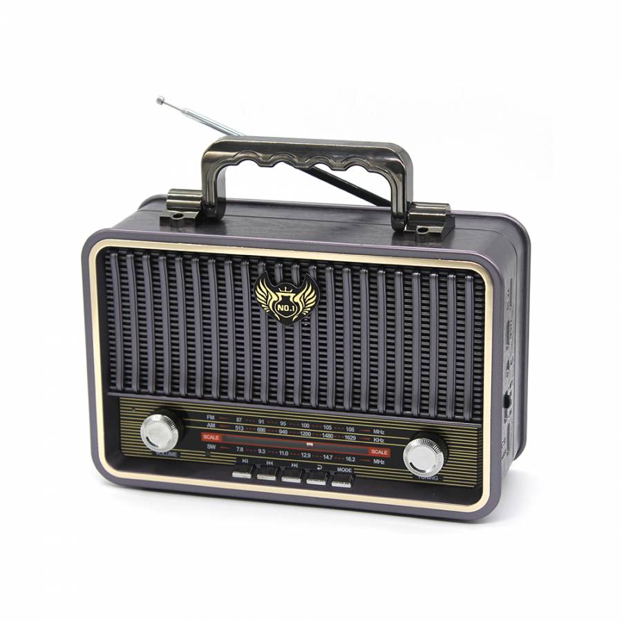 Radio Portabil, Fm/am/sw, Mp3 Player, Conectivitate Bluetooth, Aux In, Port Usb, Slot Sd Card, Design Retro