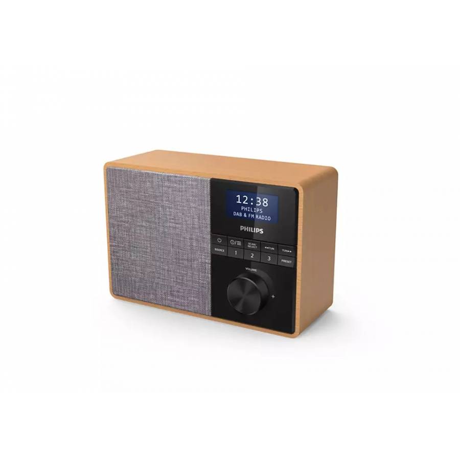 Radio Portabil Philips Cu Bluetooth, Dab+, Reglare Automata Digitala, 20 Presetari, Afisaj Lcd, Cronometru De Bucatarie, Negru