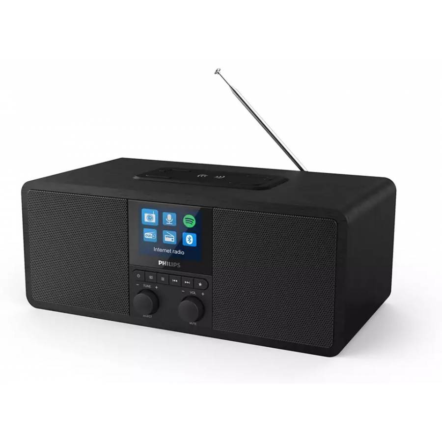 Radio Prin Internet Philips Cu Spotify Connect, Conexiune Bluetooth, Dab+, Smart Ecran, Afisare Informatii, 2 X 3w, Afisaj Colort Tft 2.4