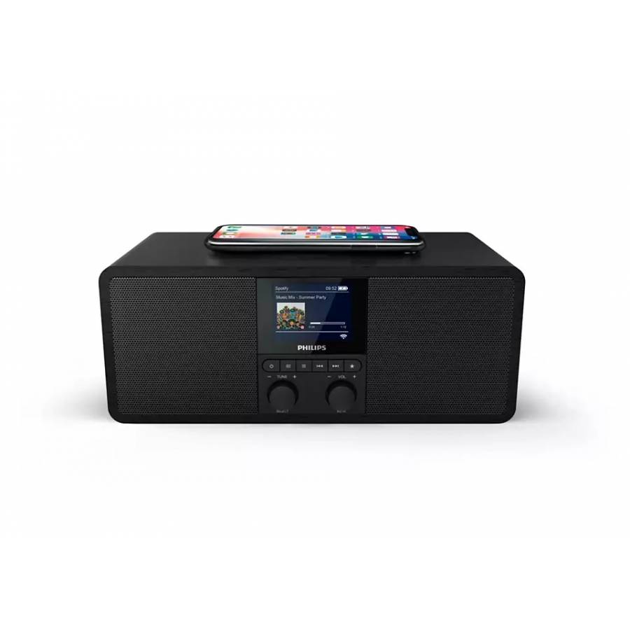 Radio Prin Internet Philips Cu Spotify Connect, Conexiune Bluetooth, Dab+, Smart Ecran, Afisare Informatii, 2 X 3w, Afisaj Colort Tft 2.4