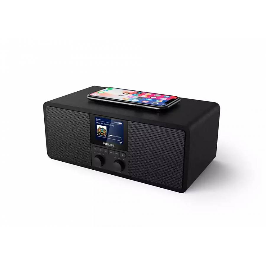 Radio Prin Internet Philips Cu Spotify Connect, Conexiune Bluetooth, Dab+, Smart Ecran, Afisare Informatii, 2 X 3w, Afisaj Colort Tft 2.4
