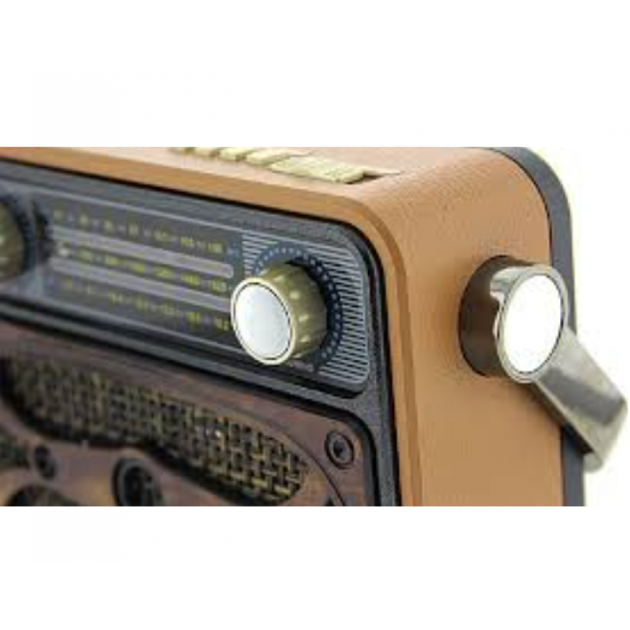 Radio Profesional Klausstech, Baterie Reincarcabila, Bluetooth, Am/fm, Difuzor Incorporat, Material Abs Plastic, Design Retro, Maro
