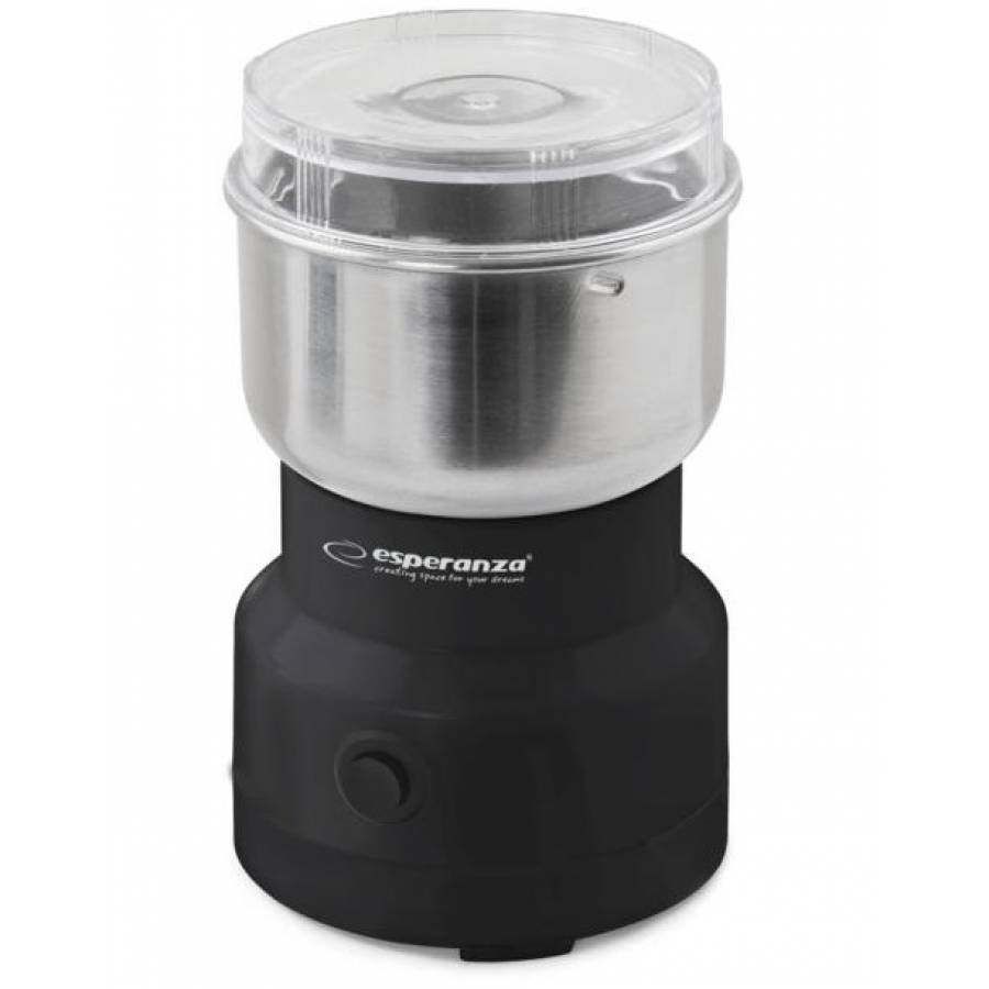 Rasnita Electrica De Cafea, Putere 100 W, Cutit Din Otel Inoxidabil, Capacitate 50 G, Design Modern, Negru